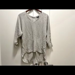 Express V Neck Sweater Zipper Backing - Medium